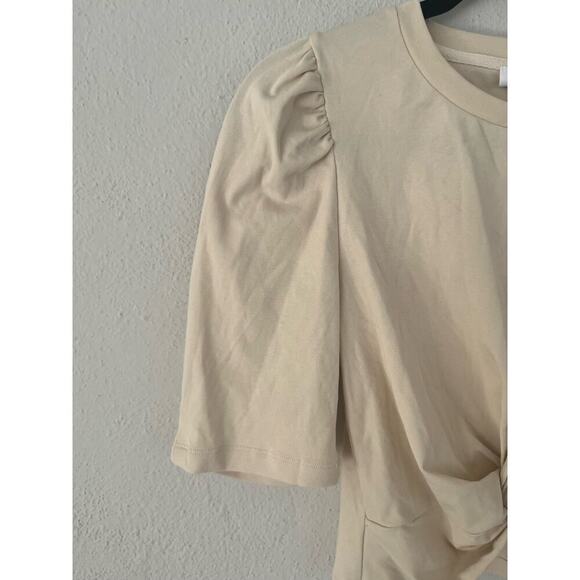 Anthropologie Endless Rose Woman Twist Knit Cropped Top, Size Medium - Picture 5 of 8